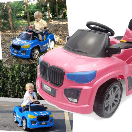 Imagem de Carrinho BM Car Rosa Maral de Passeio e Pedal Infantil 30kg