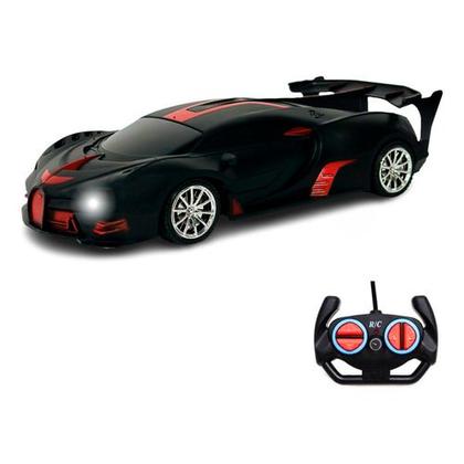 Imagem de Carrinho Brinquedo Controle Remoto 4 Funções Luzes Farol de LED 1:18 Presente Meninos e Meninas Cores Azul Vermelho Verde