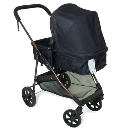 Imagem de Carrinho c/Bebê Conforto Passeio Moisés Napoli PT Galzerano