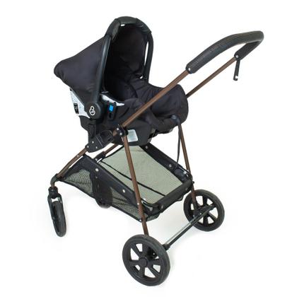 Imagem de Carrinho c/Bebê Conforto Passeio Moisés Napoli PT Galzerano