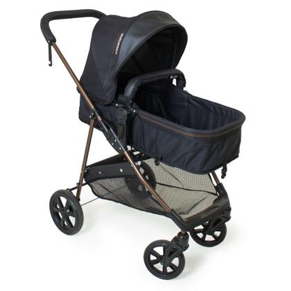 Imagem de Carrinho c/Bebê Conforto Passeio Moisés Napoli PT Galzerano