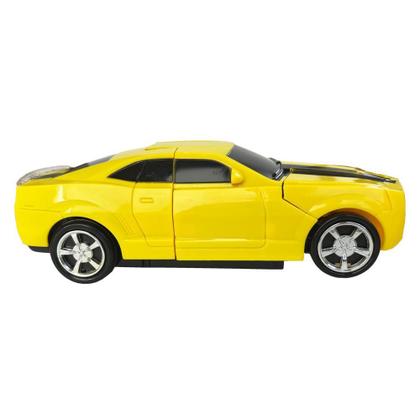Imagem de Carrinho Camaro Transformers Vira Robô Luz Som Bate Volta