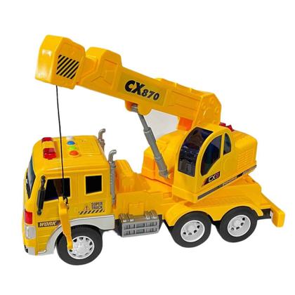 Imagem de Carrinho Caminhão A Fricção Com Luz e Som Mega Constructor - Zippy Toys - Brinquedo Linha Construção