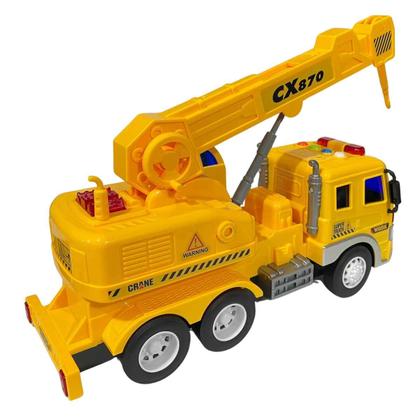 Imagem de Carrinho Caminhão A Fricção Com Luz e Som Mega Constructor - Zippy Toys - Brinquedo Linha Construção
