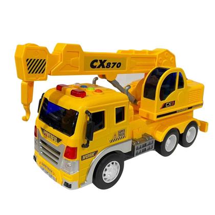 Imagem de Carrinho Caminhão A Fricção Com Luz e Som Mega Constructor - Zippy Toys - Brinquedo Linha Construção