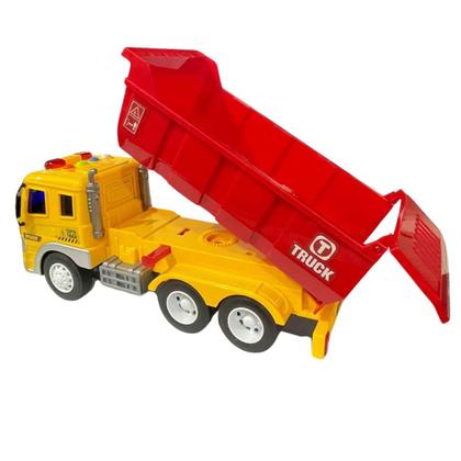 Imagem de Carrinho Caminhão A Fricção Com Luz e Som Mega Constructor - Zippy Toys - Brinquedo Linha Construção