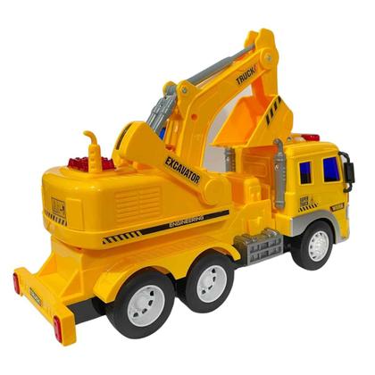 Imagem de Carrinho Caminhão A Fricção Com Luz e Som Mega Constructor - Zippy Toys - Brinquedo Linha Construção