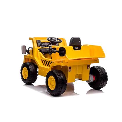 Imagem de Carrinho Caminhão Elétrico Infantil 12v com Caçamba CAT Com Controle Remoto