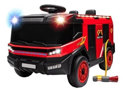 Imagem de Carrinho Caminhão Elétrico Infantil De Bombeiro 12V Vermelho