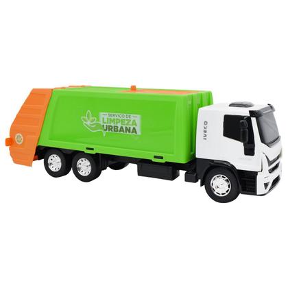 Imagem de Carrinho Caminhão Iveco Coletor De Lixo Limpeza Urbana Brinquedo Infantil Usual