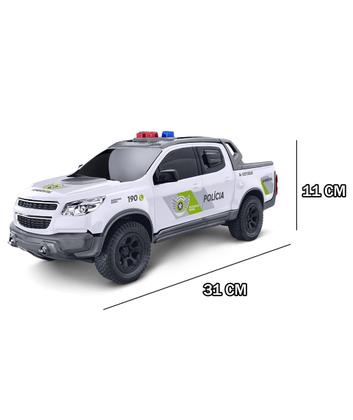 Imagem de Carrinho Caminhonete Viaturas Pick-up S10 Policia grande