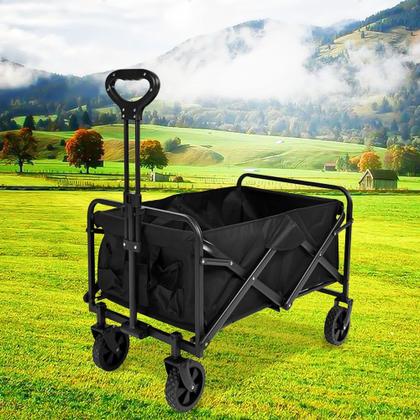 Imagem de Carrinho Camping Praia Pesca Passeio Dobrável Até 120kg