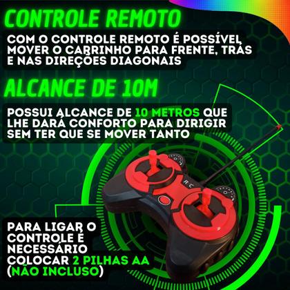 Imagem de Carrinho carro De Controle Remoto Rapido Drift Bateria Recarregavel