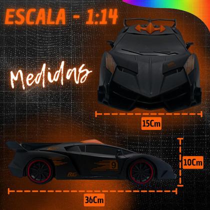 Imagem de Carrinho carro De Controle Remoto Rapido Drift Bateria Recarregavel