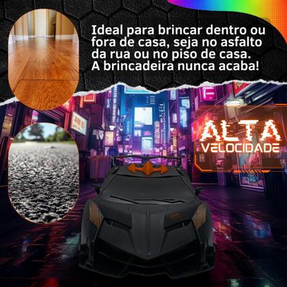 Imagem de Carrinho carro De Controle Remoto Rapido Drift Bateria Recarregavel
