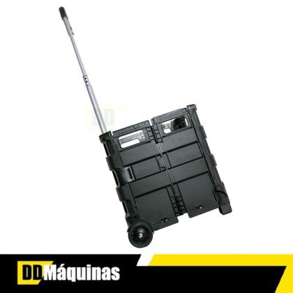 Imagem de Carrinho Cesto Compras Portátil Multiuso Preto FST021 - Fasterr Tools