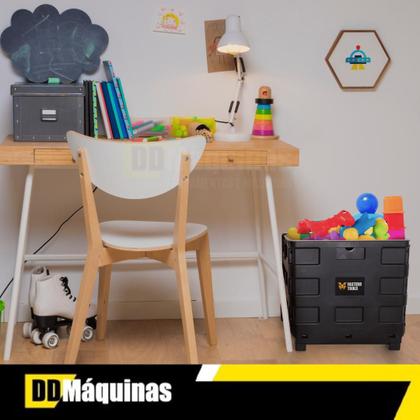 Imagem de Carrinho Cesto Compras Portátil Multiuso Preto FST021 - Fasterr Tools