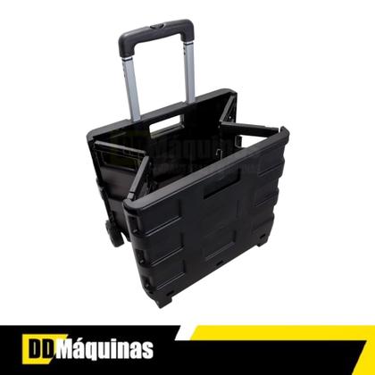 Imagem de Carrinho Cesto Compras Portátil Multiuso Preto FST021 - Fasterr Tools