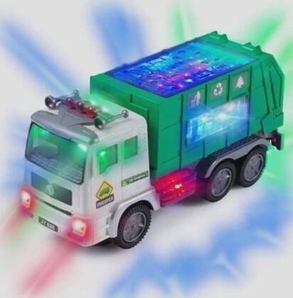 Imagem de Carrinho Coletor De Lixo Luminoso .3d