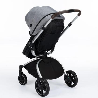 Imagem de Carrinho com Bebê Conforto e Base Travel System Epic 360º Trio Isofix Cinza Névoa - Infanti