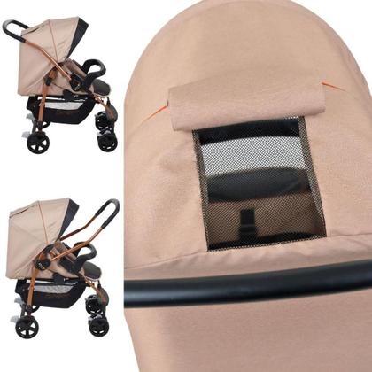 Imagem de Carrinho com Bebe Conforto e Ninho Burigotto Rio K Mon Amour