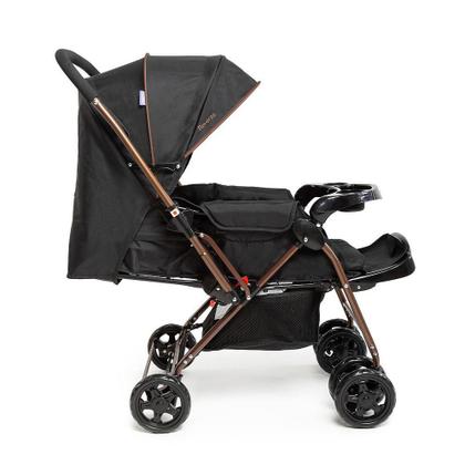 Imagem de Carrinho com Bebê Conforto Travel System Reverse Preto Bronze - Cosco