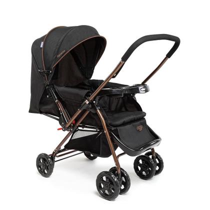 Imagem de Carrinho com Bebê Conforto Travel System Reverse Preto Bronze - Cosco