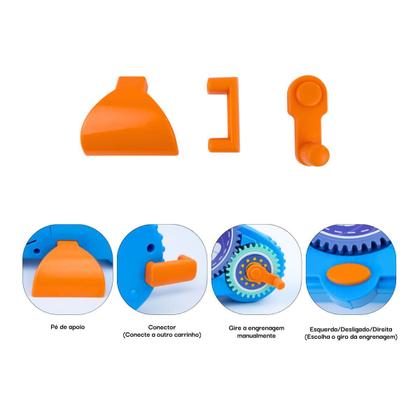 Imagem de Carrinho com Engrenagem 18 em 1 Universo Conjunto de Blocos