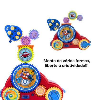Imagem de Carrinho com Engrenagem 5 em 1 Trânsito Conjunto de Blocos