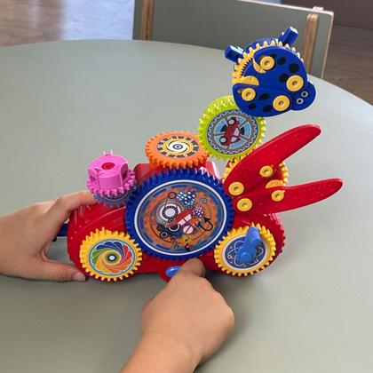 Imagem de Carrinho com Engrenagem 6 em 1 Trânsito Conjunto de Blocos