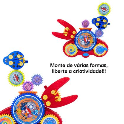 Imagem de Carrinho com Engrenagem 6 em 1 Trânsito Conjunto de Blocos