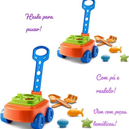 Imagem de Carrinho com Pá e Rastelo de puxar 4016 - Cardoso