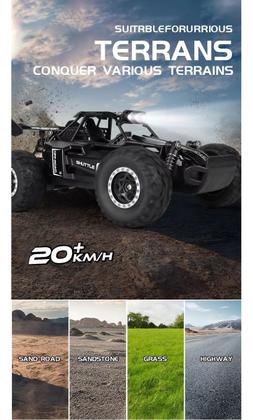 Imagem de Carrinho Controle Remoto 2024 2.4 Ghz Leds Off Road Bk087