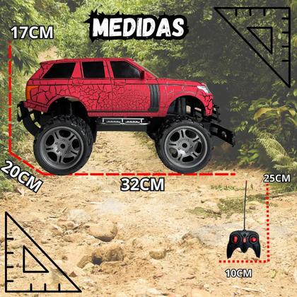 Imagem de Carrinho Controle Remoto 4x4 Big Monster Recarregável  Grande, Radical e com Luz LED  Toyking.