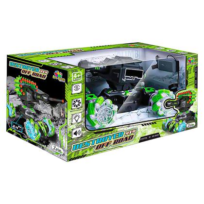 Carrinho Controle Remoto Atira Brinquedo 4x4 Giro 360 Graus - Art