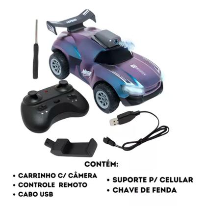 Imagem de Carrinho Controle Remoto Com Câmera Wifi Carro Recarregavel
