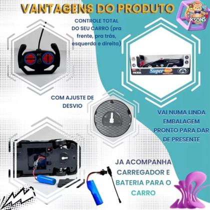 Imagem de Carrinho Controle Remoto Polícia Com Jogo De Mão - Enviamos no mesmo dia
