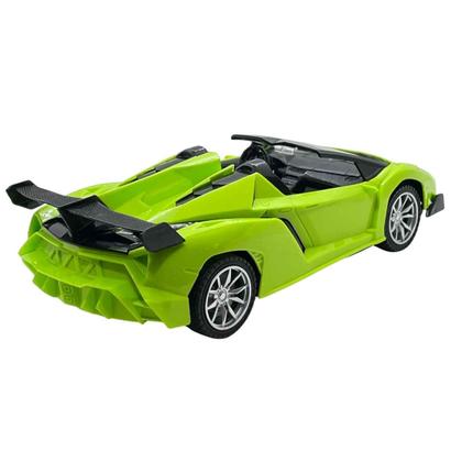 Imagem de Carrinho Conversível Esportivo Controle Remoto, Pica Pau, A Pilhas 1:18 Acende Faróis