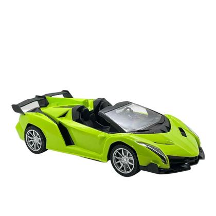 Imagem de Carrinho Conversível Esportivo Controle Remoto, Pica Pau, A Pilhas 1:18 Acende Faróis