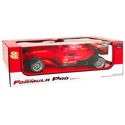 Imagem de Carrinho Corrida Fórmula 1 Com Fricção Som Luz Cor Vermelho Carros De Brinquedo Menino