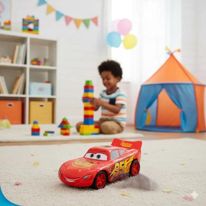 Imagem de Carrinho Corrida Infantil Controle Remoto Brinquedo Presente Natal Para Crianças