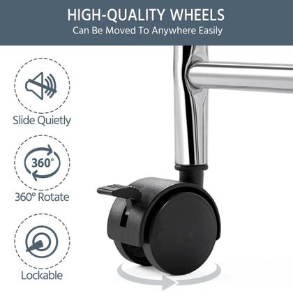 Imagem de Carrinho de armazenamento Yaheetech 4 gavetas Rolling Plastic White