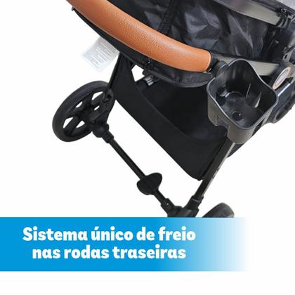 Imagem de Carrinho de bebe 3 em 1 apolo verde + bolsa - passear baby