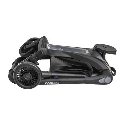 Imagem de Carrinho de Bebê 360º Savvy com Moisés Melange Preto - Kiddo