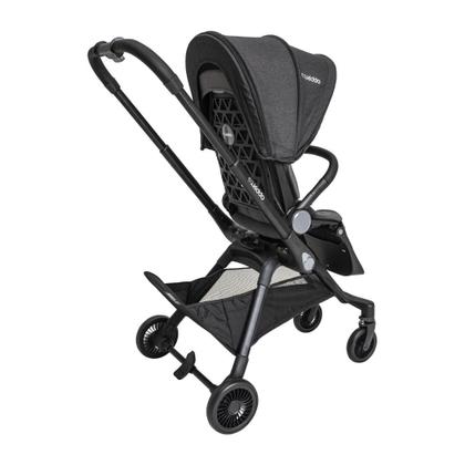 Imagem de Carrinho de Bebê 360º Savvy com Moisés Melange Preto - Kiddo