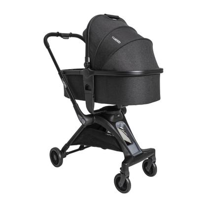 Imagem de Carrinho de Bebê 360º Savvy com Moisés Melange Preto - Kiddo