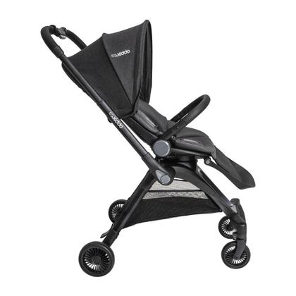 Imagem de Carrinho de Bebê 360º Savvy com Moisés Melange Preto - Kiddo