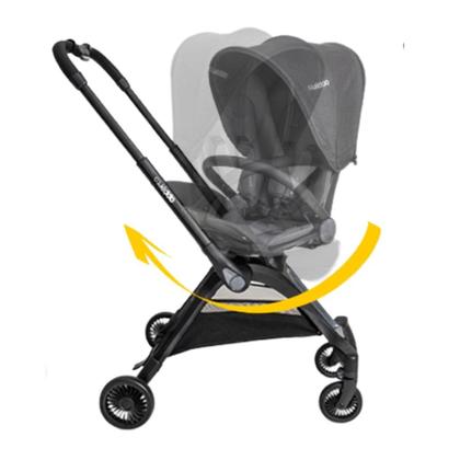Imagem de Carrinho de Bebê 360º Savvy com Moisés Melange Preto - Kiddo