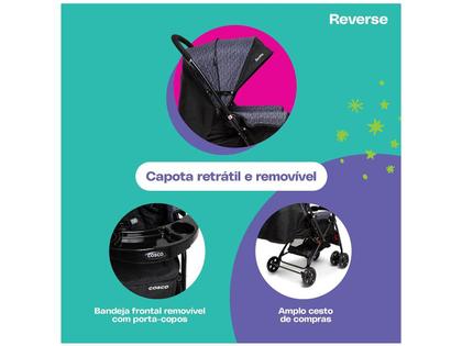 Imagem de Carrinho de Bebê Alça Reversível com Bebê Conforto Cosco Kids Travel System Reverse 0 a 15kg