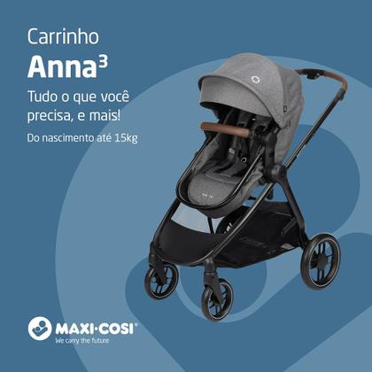 Imagem de Carrinho de Bebê Anna³ Maxi Cosi 2 em 1 Passeio Moisés 0 a 22kg Grey